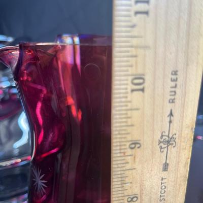 Vintage party chip & dip leaf tumblers + more