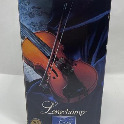 Longchamp Cristal d' Arques 24% Lead Pitcher - NEW in box