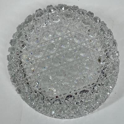 8" ABP American Brilliant Period Russian Deep Cut Heavy Crystal Glass Bowl