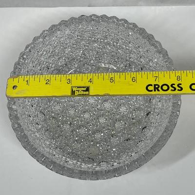 8" ABP American Brilliant Period Russian Deep Cut Heavy Crystal Glass Bowl