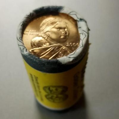 LOT 111 ROLL OF 2000-D $1 DOLLAR COINS