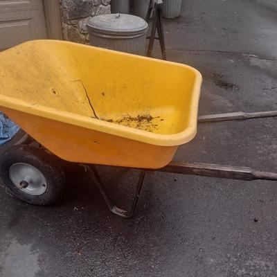 Composite Pan Wheelbarrow with Double Wheel