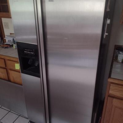 Kitchen Aid Superba Double Door Refrigerator/Freezer Stainless Finish