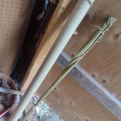 Vintage Split Bamboo 8' Fishing Pole