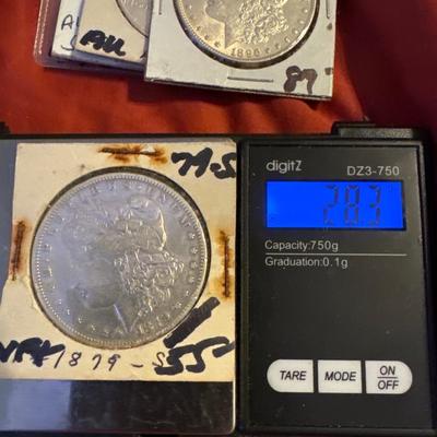 1879 S VF+ MORGAN ONE DOLLAR SILVER U S coin