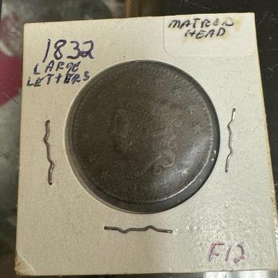 1832 LARGE LETTER MATRON HEAD