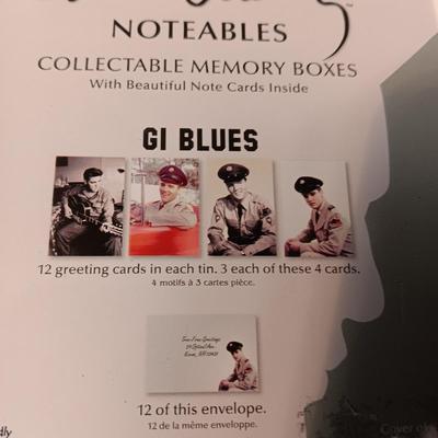 ELVIS PRESLEY NOTEABLES - 12 NOTECARDS IN TIN