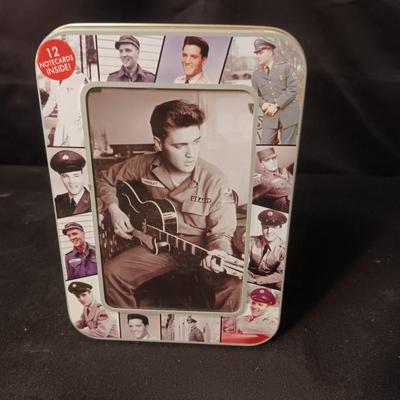 ELVIS PRESLEY NOTEABLES - 12 NOTECARDS IN TIN