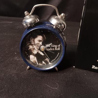 ELVIS BATTERY OPERATED ALARM CLOCK