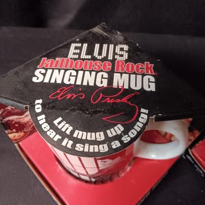 2 ELVIS SINGING MUGS