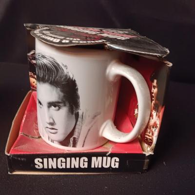 2 ELVIS SINGING MUGS