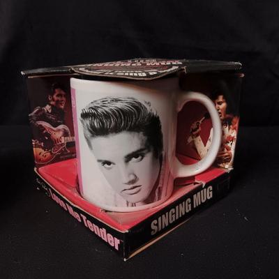 2 ELVIS SINGING MUGS