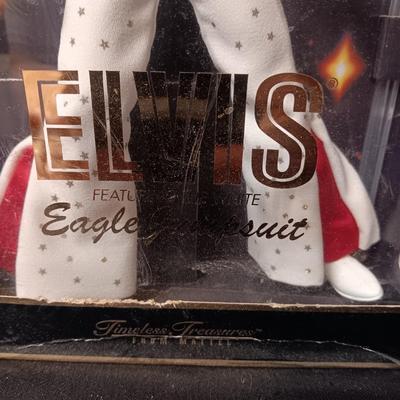 ELVIS PRESLEY FIGURE IN WHITE EAGLE JUMPSUIT