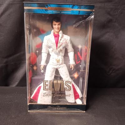 ELVIS PRESLEY FIGURE IN WHITE EAGLE JUMPSUIT