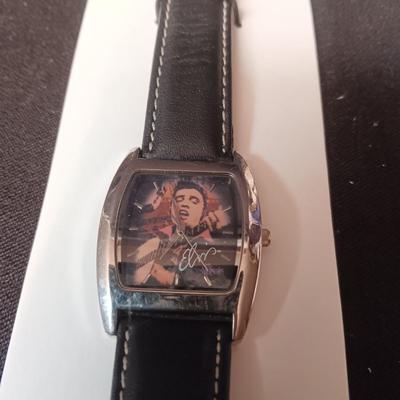 ELVIS BLUE SUEDE SHOES ORNAMENT, WATCH, CARD AND COLLECTORS PLATE