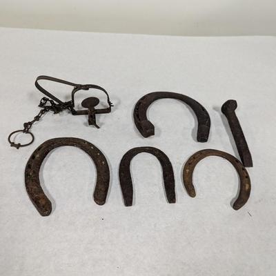 Vintage Horseshoes & Wall Decor