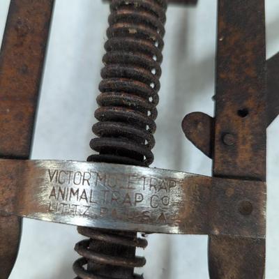 Vintage Mole Trap Animal Trap Co Litiz PA