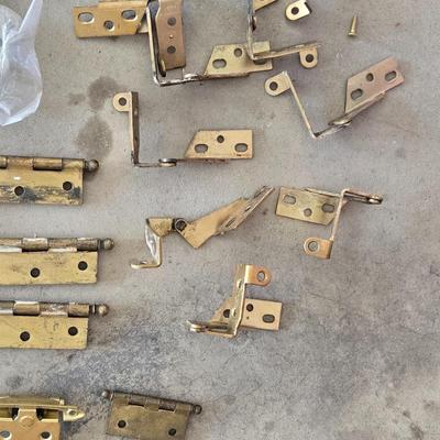 Large Lot of Brass Hinges