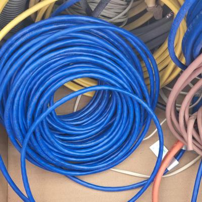 Large Lot of Cable, TV and Phone Line Wiring and Hardware