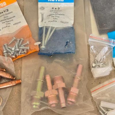 Bucket of Loose Nails, Screws, Washer