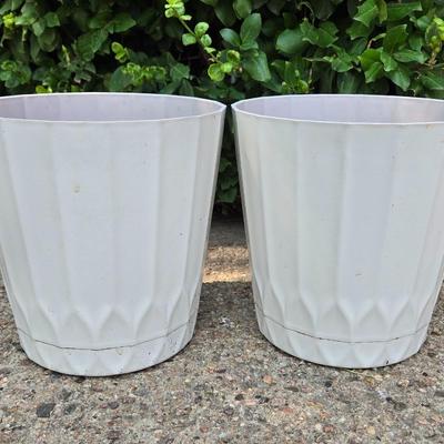 (2) Matching Plastic Planters