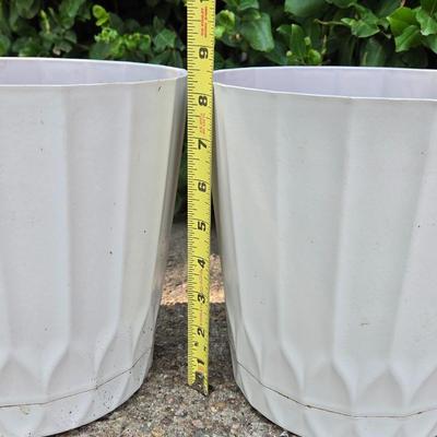 (2) Matching Plastic Planters