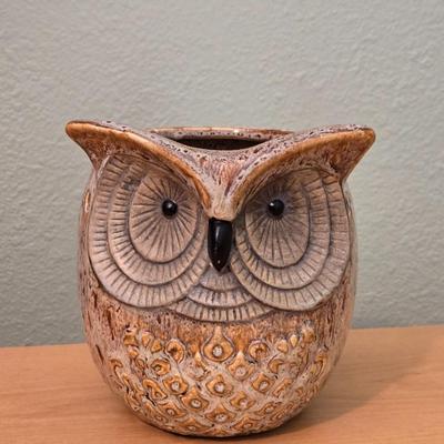 Ceramic Owl Lamp