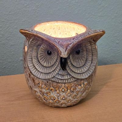 Ceramic Owl Lamp
