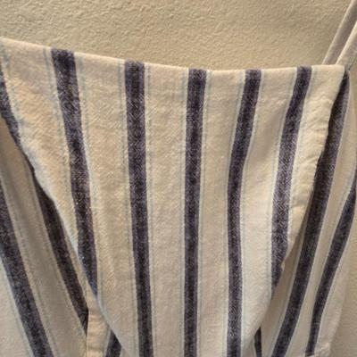 Blue & White Stripe Jumpsuit
