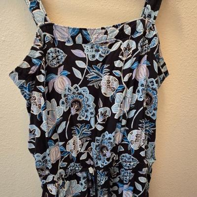 Blue Floral Jumpsuit