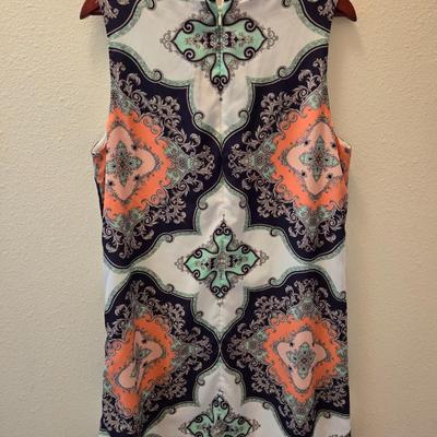 Mint and Coral Dress