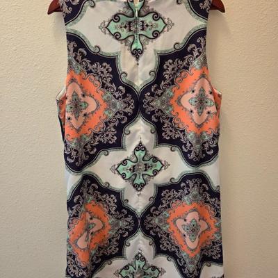 Mint and Coral Dress