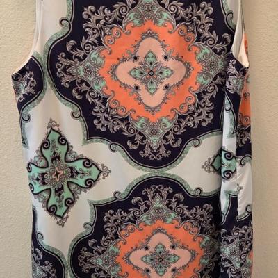 Mint and Coral Dress