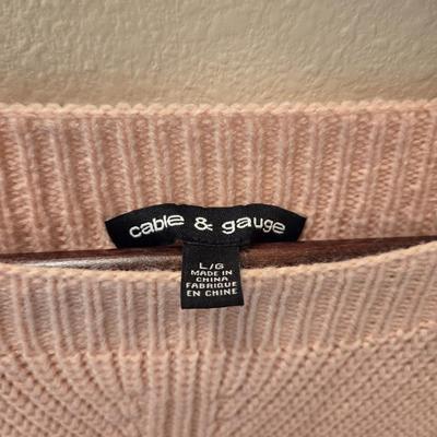 Light Pink Loose Short Sleeve Sweater