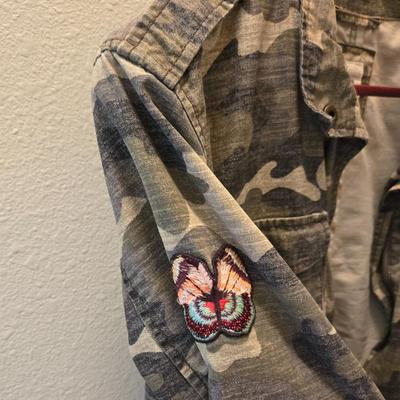 GAP Camo Jacket with Butterfly Patches
