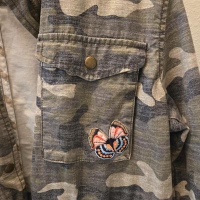 GAP Camo Jacket with Butterfly Patches