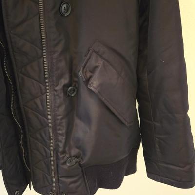 Black Coat With Faux Fur Lined Hood