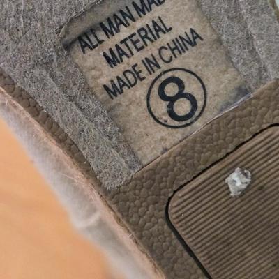 Linen Wedge Shoes