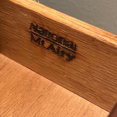 NATIONAL MT AIRY ~ Solid Wood Roll Top Secretary Desk
