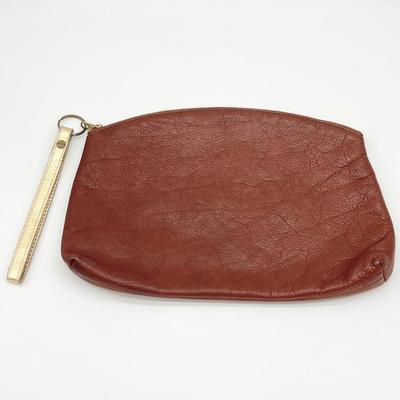 BAGGU ~ Brown Leather Clutch
