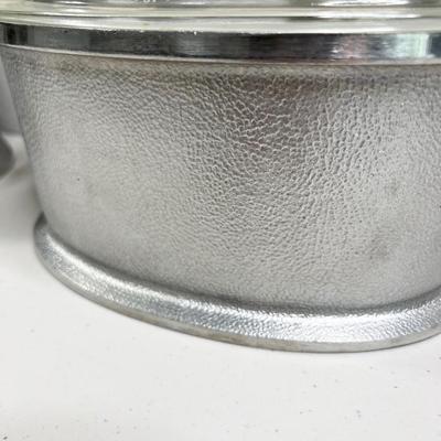 GUARDIAN SERVICE ~ Vtg 1930-40s Lidded Cast Aluminum Cookware ~ Three (3) Piece Set