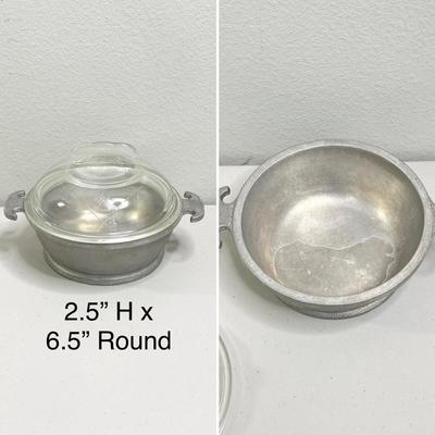 GUARDIAN SERVICE ~ Vtg 1930-40s Lidded Cast Aluminum Cookware ~ Six (6) Piece Set