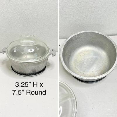 GUARDIAN SERVICE ~ Vtg 1930-40s Lidded Cast Aluminum Cookware ~ Six (6) Piece Set