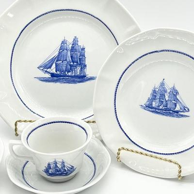 WEDGEWOOD ~ American Clipper Blue ~ 8 Pc Set Service for 6 ~ 48 Total Pieces