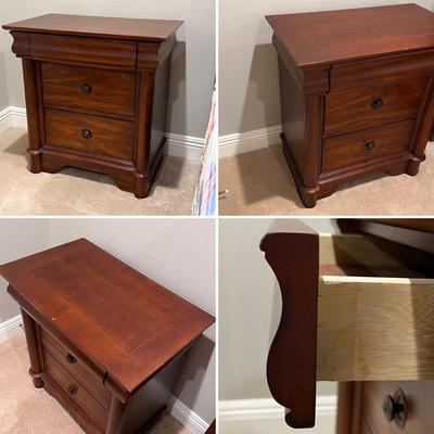 Three (3) Piece Mahogany Full/ Double Sleigh Bed Bedroom Set