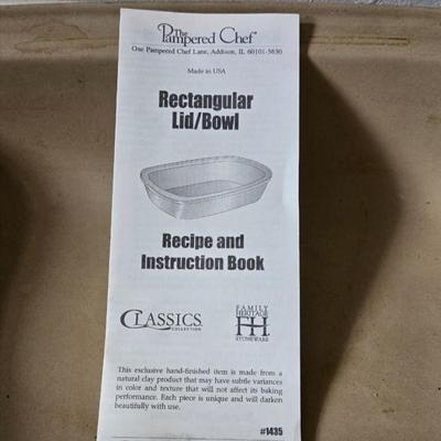 The Pampered Chef Rectangular Lid or Bowl