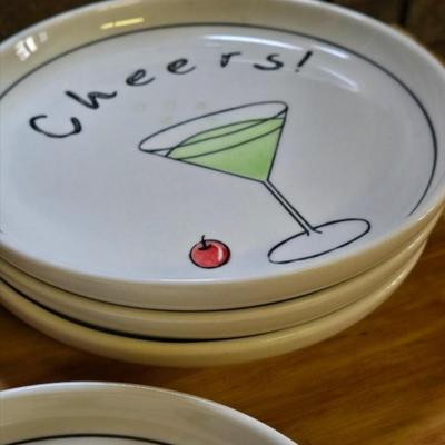 (7) Ceramic Cheers Plates