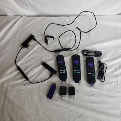 Vizio 42" TV with Remote and Three Roku Sticks (PB-KD)
