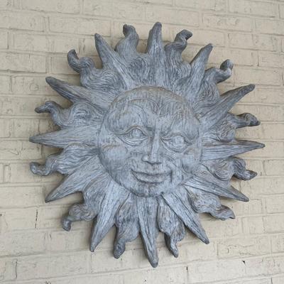Concrete Patio Sun Decor 31"
