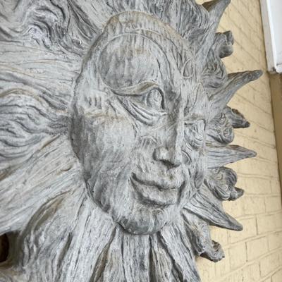 Concrete Patio Sun Decor 31"